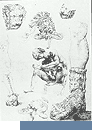 Dornauszieher auf einem Studienblatt des Jan Gossaert gen. Mabuse, 1508/09 (Leiden, Rijksuniv., Print Room, Welcker Collection). - vergrößern durch mausklick.