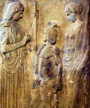 Demeter,Iacchus/Triptolemus,Kore