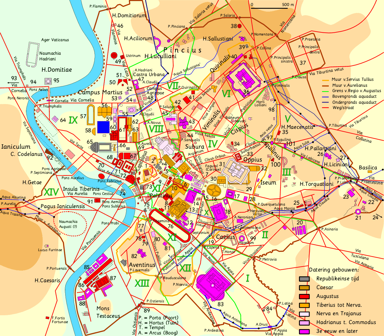 Kaart van Rome